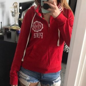 VS Pink Quarter ZIP Hoodie
